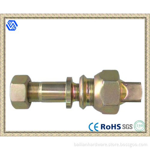 Colored Zinc-Plated Wheel Bolt and Nut